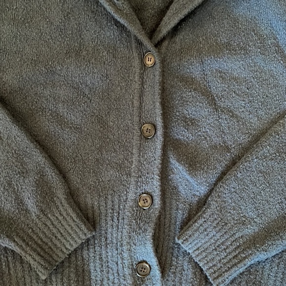 Jcrew Collared cotton-blend bouclé cardigan sweater and cropped sweater tank MED - Picture 4 of 10